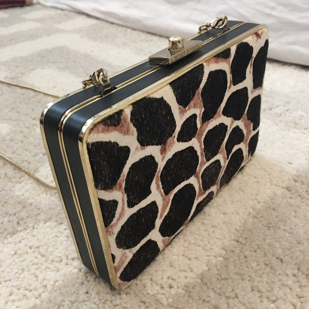 💗2X HOST PICK!💗Henri Bendel RARE Calf Hair Clutch